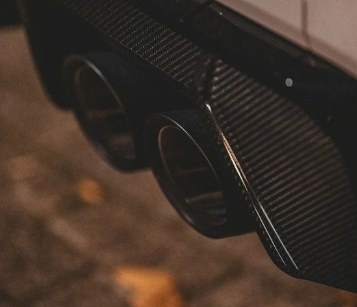 Carbon fibre exhaust diffuser